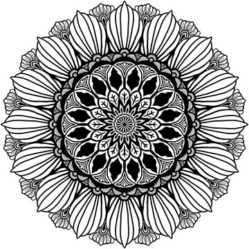round lace pattern,mandala