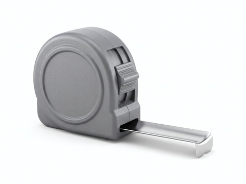 isolated compact measuring tape white background