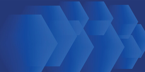 Obraz premium Abstract blue hexagonal polygon shapes background