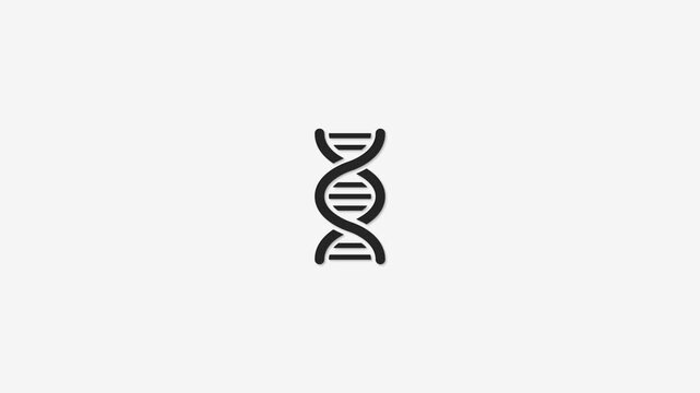 DNA helix structure science symbol medical research genetic code biology research laboratory footage motion graphic.