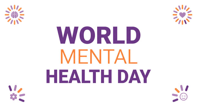 Raising awareness for world mental health day promoting well being and fostering supportive communities for a healthier future for everyone globally