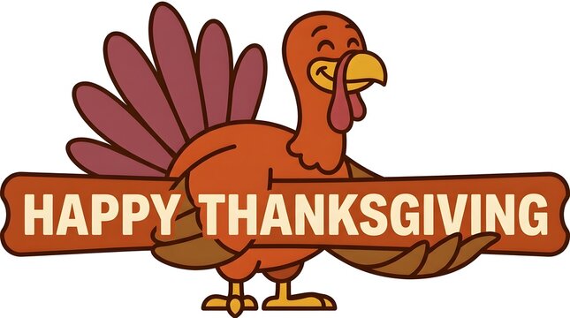 A vibrant and festive thanksgiving turkey illustration conveys gratitude family and the joy of the autumn harvest season
