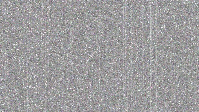 Analog television screen static noise and glitch distortion effect