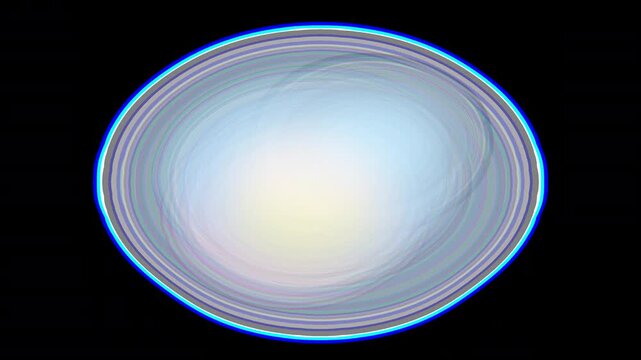 Luminous gradient orb shifting soft colors with alpha transparency masking for high-tech digital user interface for motion graphics design