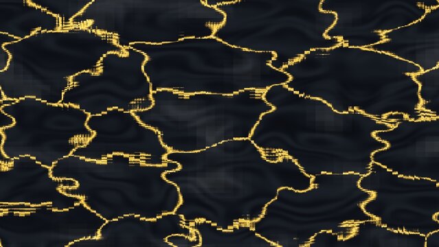 Black marble luxury background with golden cracks for sophisticated interior design and elegant architectural surface textures.