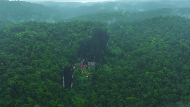 Aerial View of Yana Caves