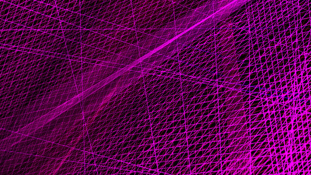 Purple abstract digital mesh of intersecting lines and geometric
