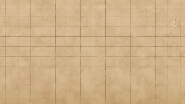 Brown vintage grid paper moving seamless loop animation stop motion with creased paper texture and grid lines. 4K animated grid paper for background, storytelling, video editing, and motion graphics.