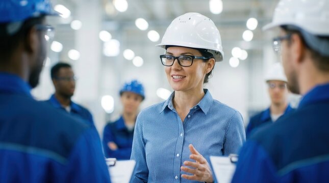 Professional and systematic safety education for a multiracial workforce within a bright automotive manufacturing plant.