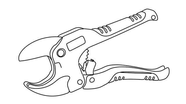 Adjustable Wrench on white background.