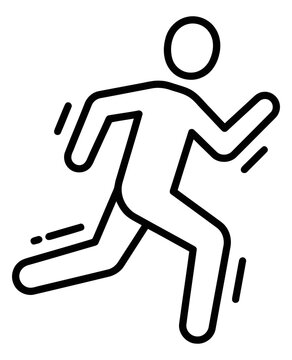 Running person fitness icon