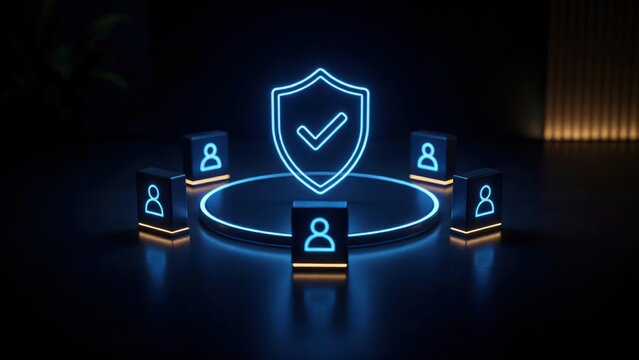 Cyber security protection with user icons