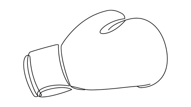 Boxing glove white background.