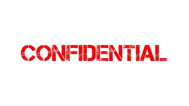 'TOP SECRET' Red Stamp over a white background.