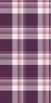 Poncho seamless vector background, bathroom textile tartan pattern. Rural plaid check fabric texture in pink and white colors.