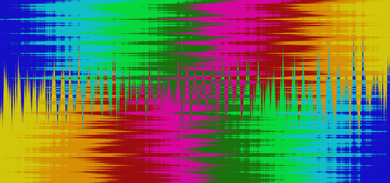 Abstract Colorful Spectrum Wave Pattern Background