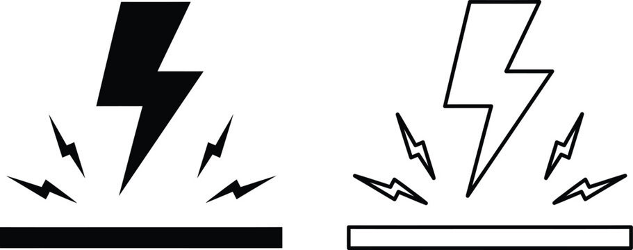 Electric surge protection device demonstrating lightning strike deflection on grounded surface