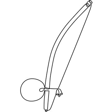 Catapult device white background.