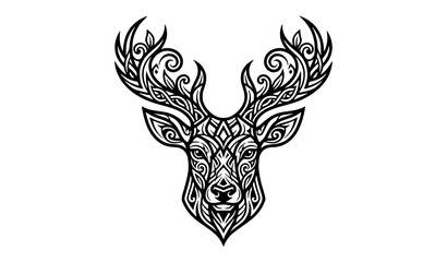 Fototapeta premium Tribal Art Deer Head 