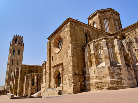 Old Cathedral of Lleida, Cathedral of Saint Mary, also known as the Seu Vella. Lleida, Catalonia, Spain, Europe