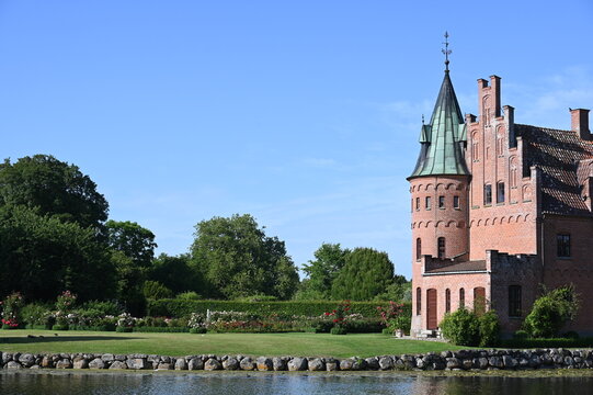 Renaissanceschloss Egeskov auf der d&auml;nischen Insel F&uuml;nen