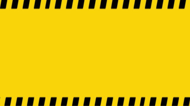 Yellow caution warning tape background, with black stripes, industrial hazard alert, pattern for safety, signage and construction site