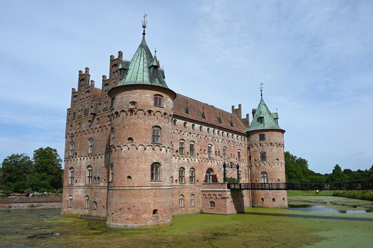 Renaissanceschloss Egeskov auf der d&auml;nischen Insel F&uuml;nen