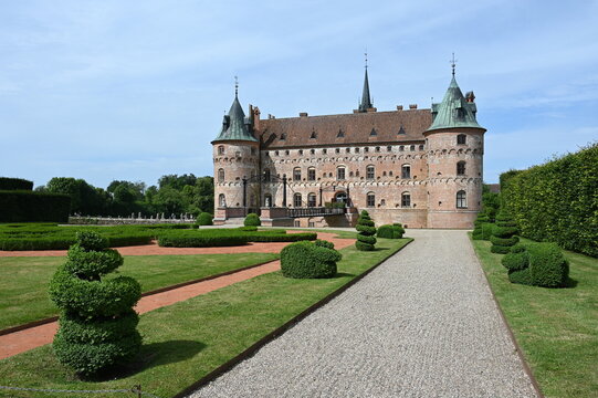 Renaissanceschloss Egeskov auf der d&auml;nischen Insel F&uuml;nen