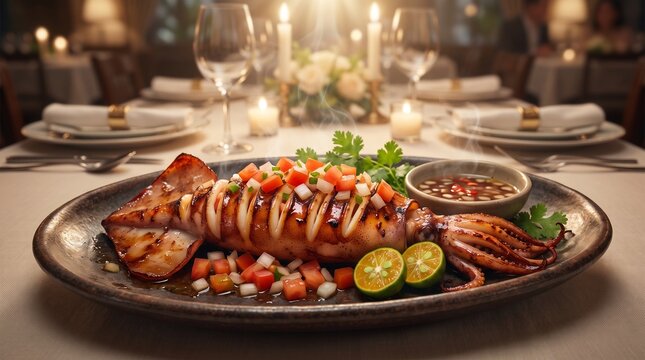 Filipino Inihaw na Pusit Charcoa&hellip;
