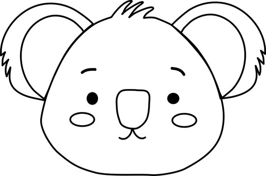 Line art animal illustration 