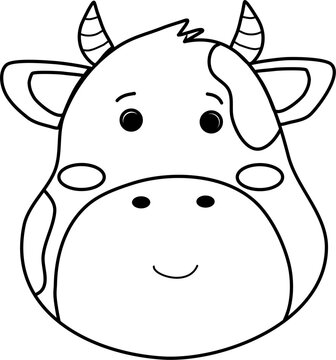 Line art animal illustration 
