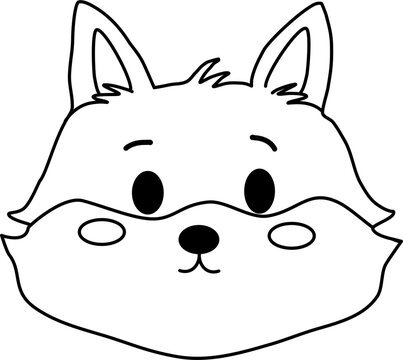 Line art animal illustration 