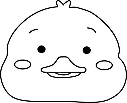 Line art animal illustration 