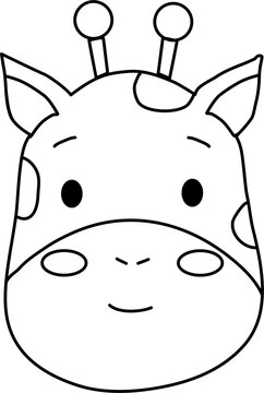 Line art animal illustration 