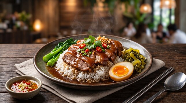 Thai Khao Kha Moo over