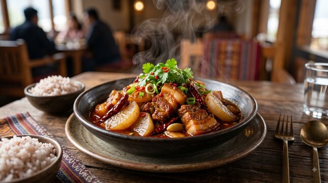 Bhutanese Phaksha Paa Pork with