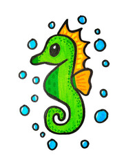 green seahorse © Rudi