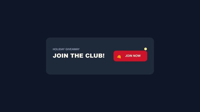 Digital Promotional Banner Featuring a Holiday Giveaway Invitation and Action Button