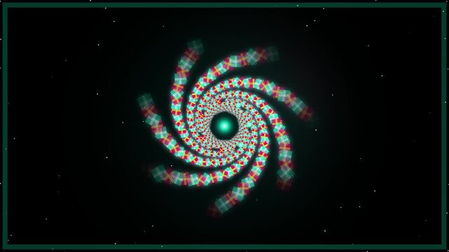Abstract digital vortex motion graphic background loop for modern design