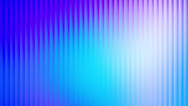 Abstract cyan and purple vertical ribbed pattern background with smooth looping wave motion animation.