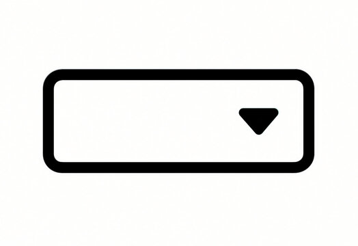 Black outline dropdown select box form field transparent background