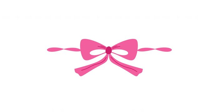 coquette bow divider pink ribbon