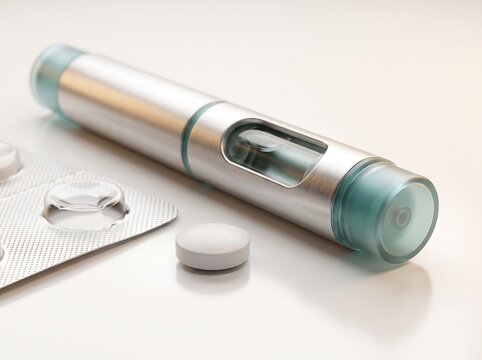 Medical GLP 1 Injection Pen Auto Injector with Oral Pill Tablet