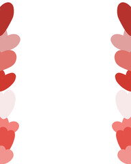 Obraz premium frame with hearts