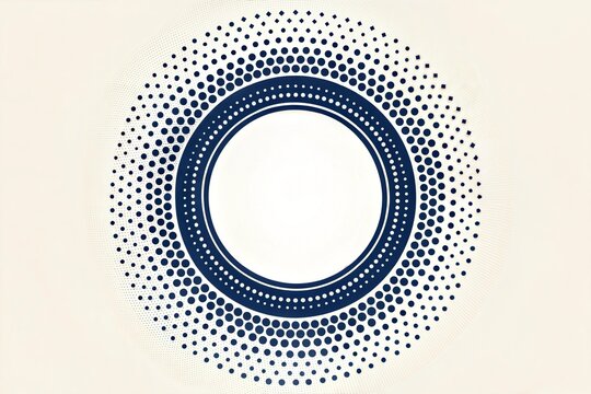 Halftone dots in circle form. round logo . vector dotted frame . Half tones design element