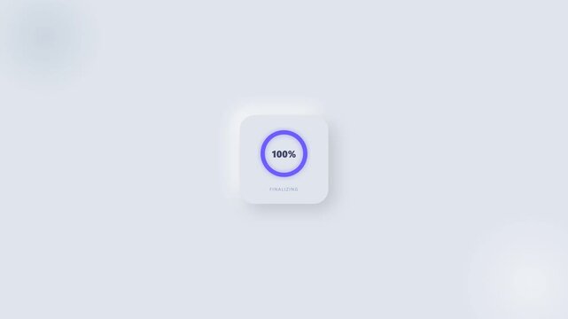 Circular Loading Progress Indicator Animation for App and Software Interface