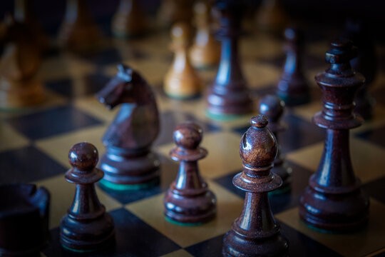 chess pieces on a chessboard