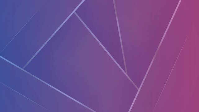 Abstract geometric motion animation featuring vibrant blue and pink gradient layers intersecting with thin glowing white lines in smooth motion