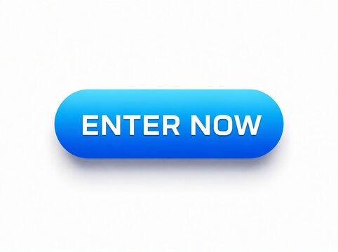 Bright blue enter now call to action button with white text