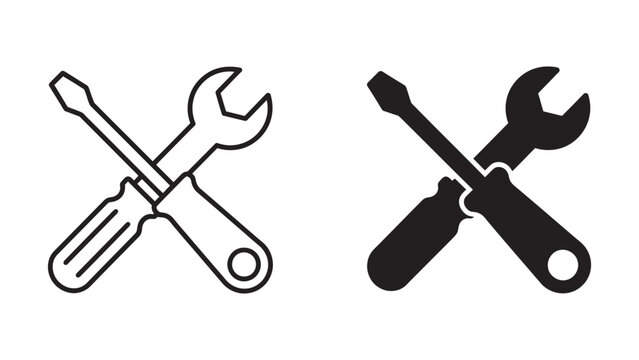 Repair icon flat clipart series